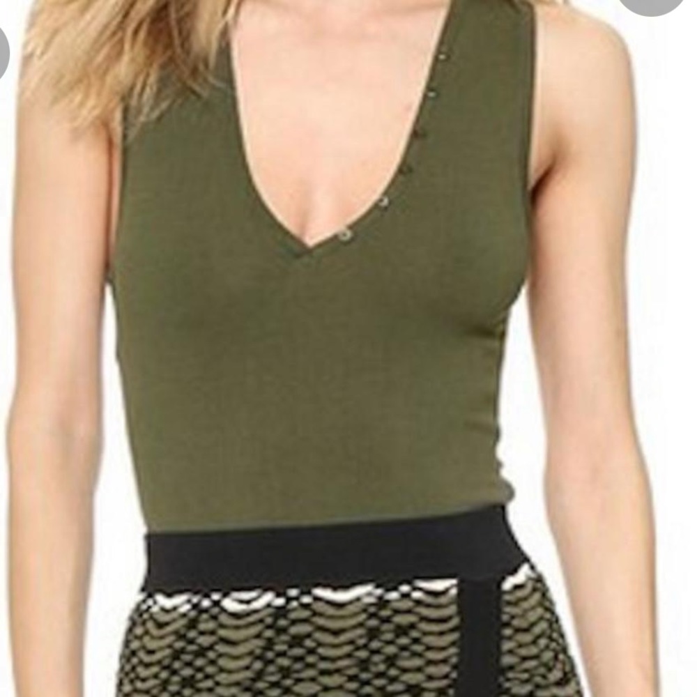 Ronny Kobo dark green bodysuit